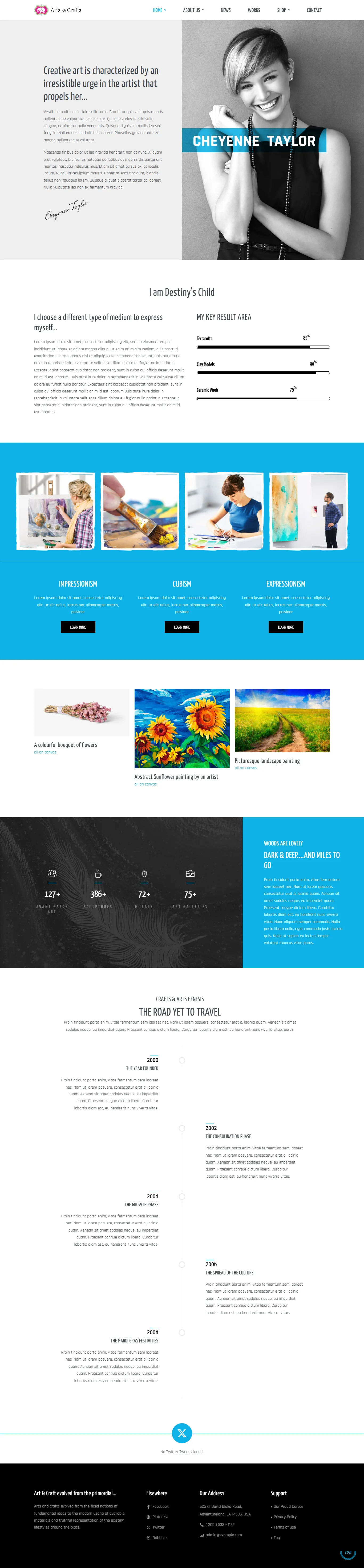 Art & Photography Website Design and Development website