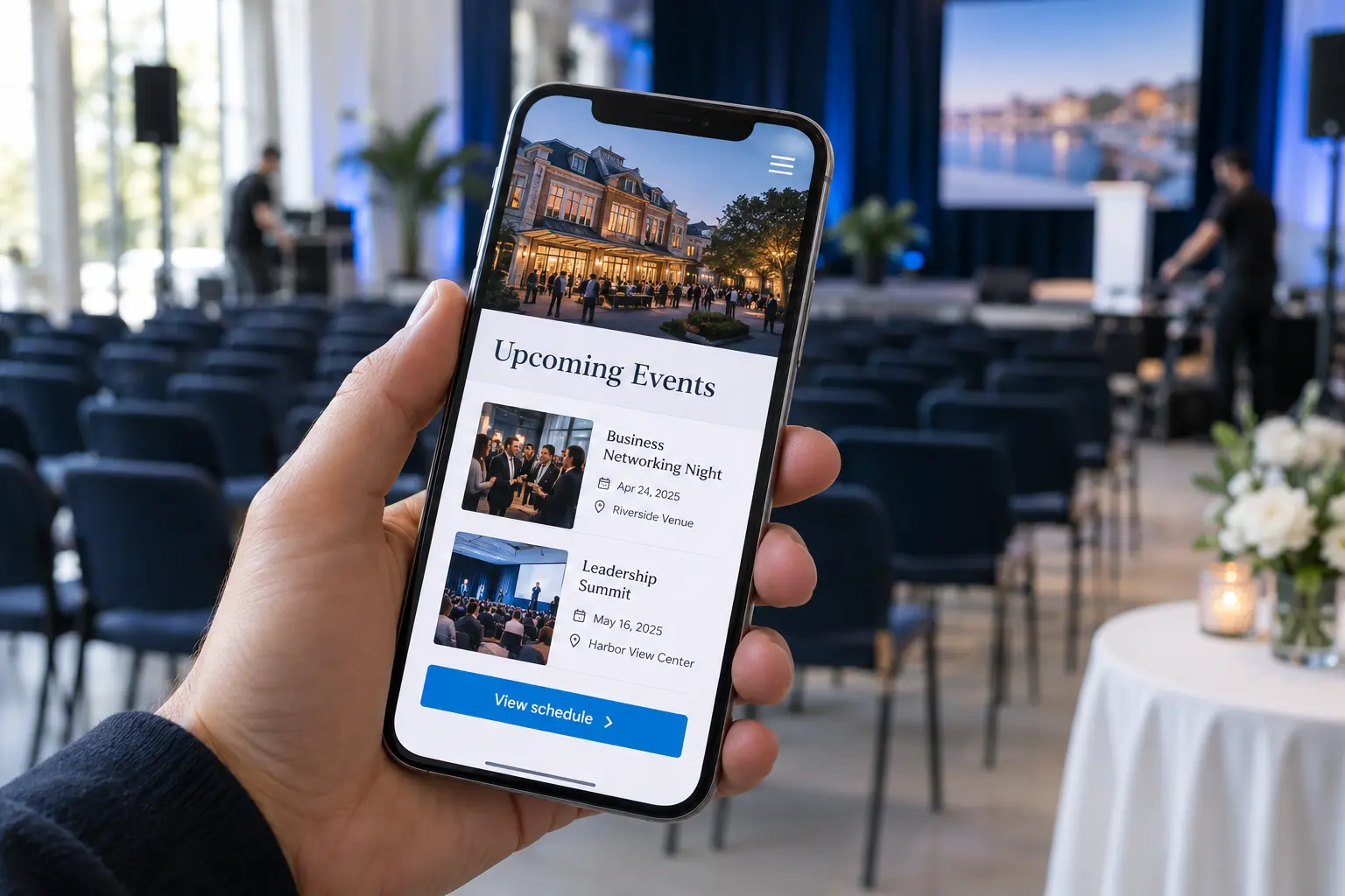 Mobile-Friendly Event Planning Website Design