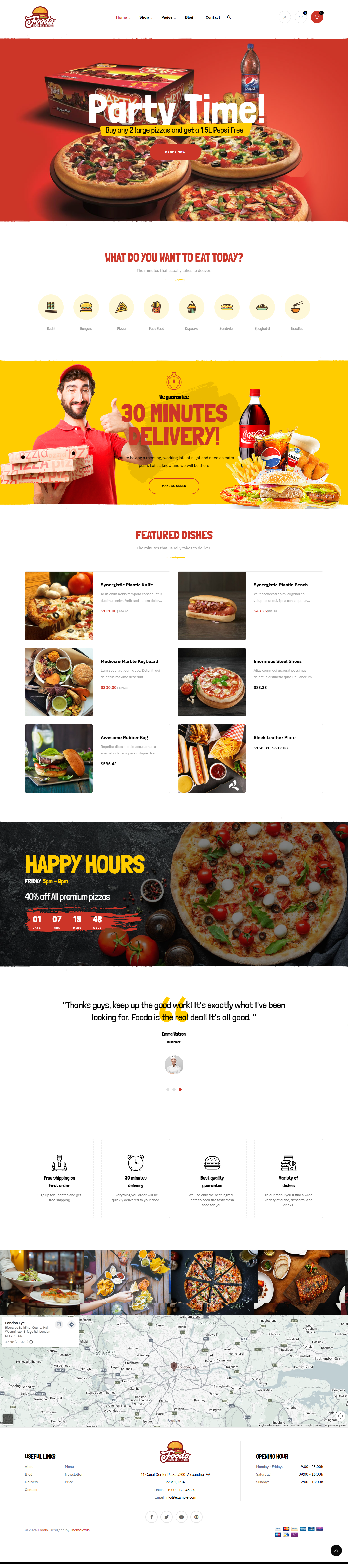 Food & Beverage Website Design and Development website