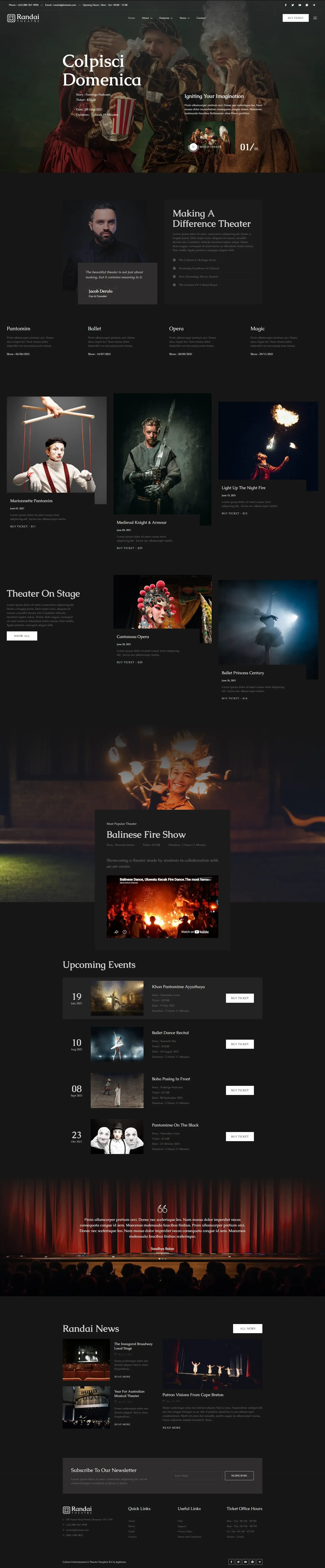 Gaming & Entertainment Website Design and Development website