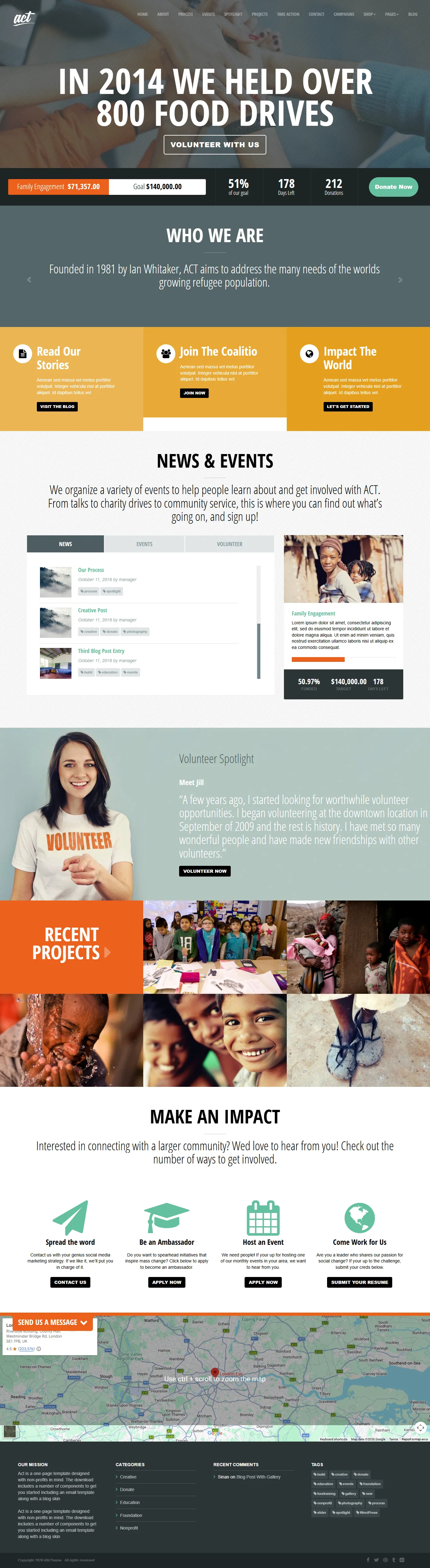 Non-Profit & Social Services Website Design and Development website