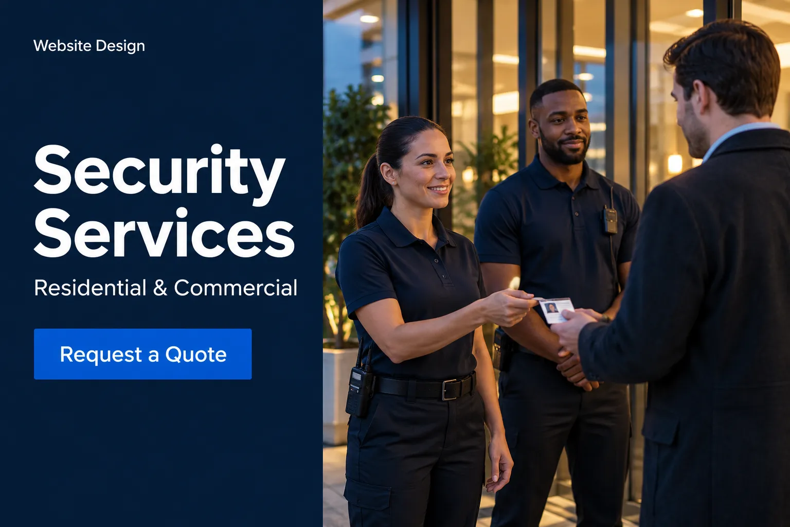 Custom Security Services Website Design and Development for Your Business