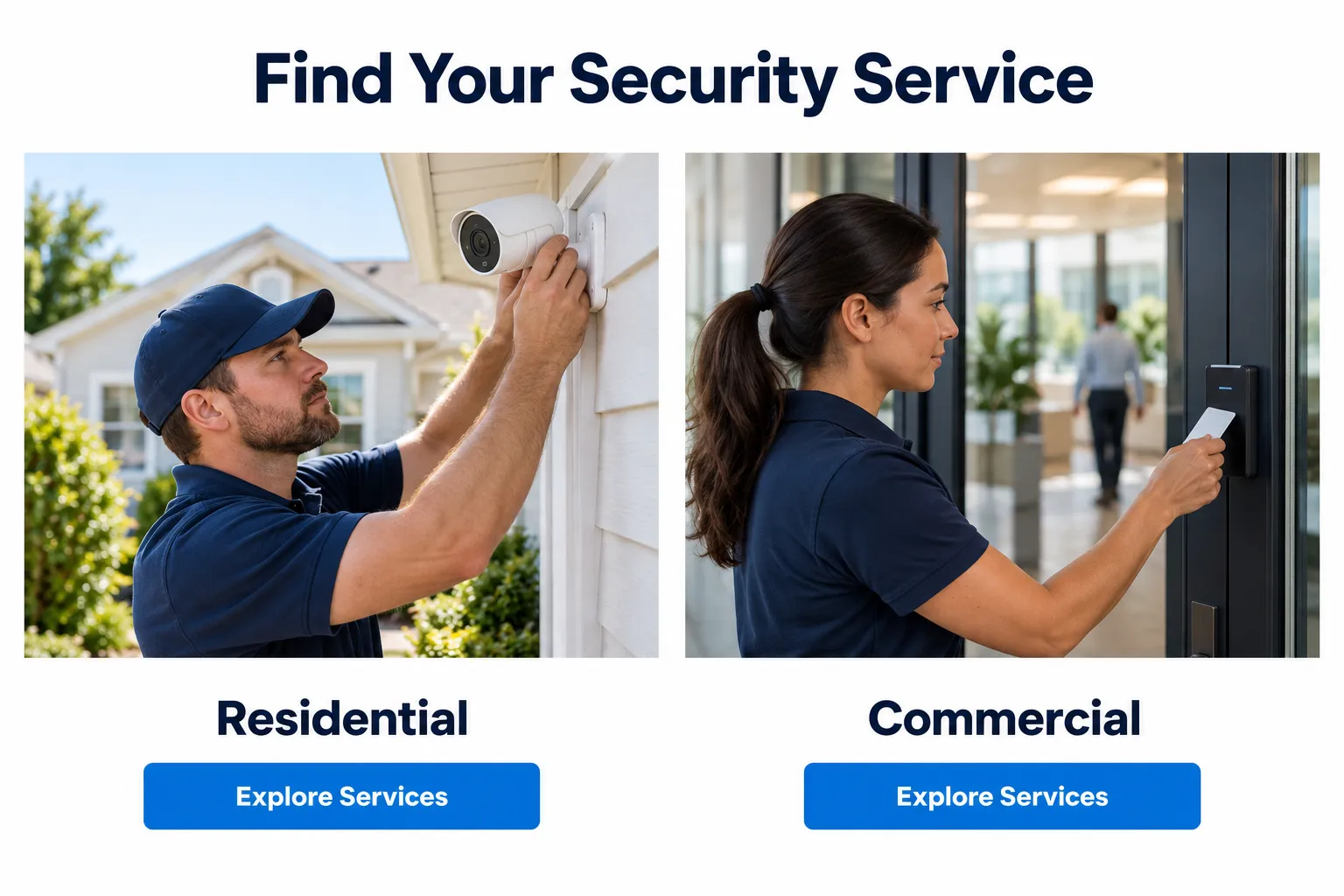 Website Development for Residential and Commercial Security