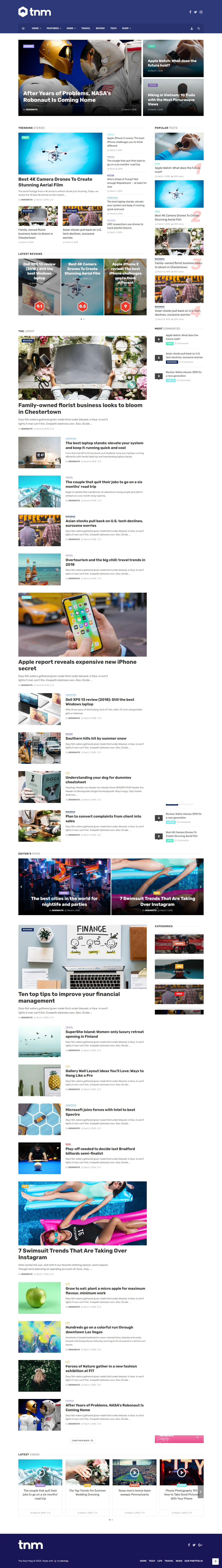 Magazine Website Design and Development