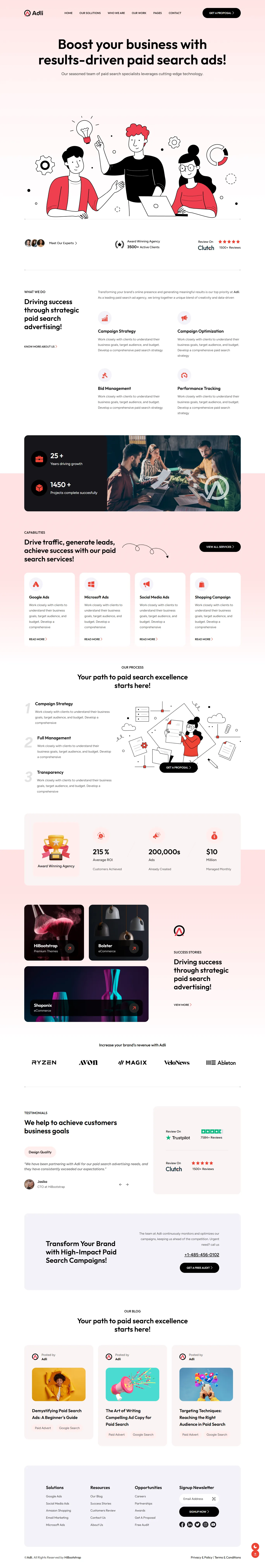 PPC Advertising Agency Website Design and Development