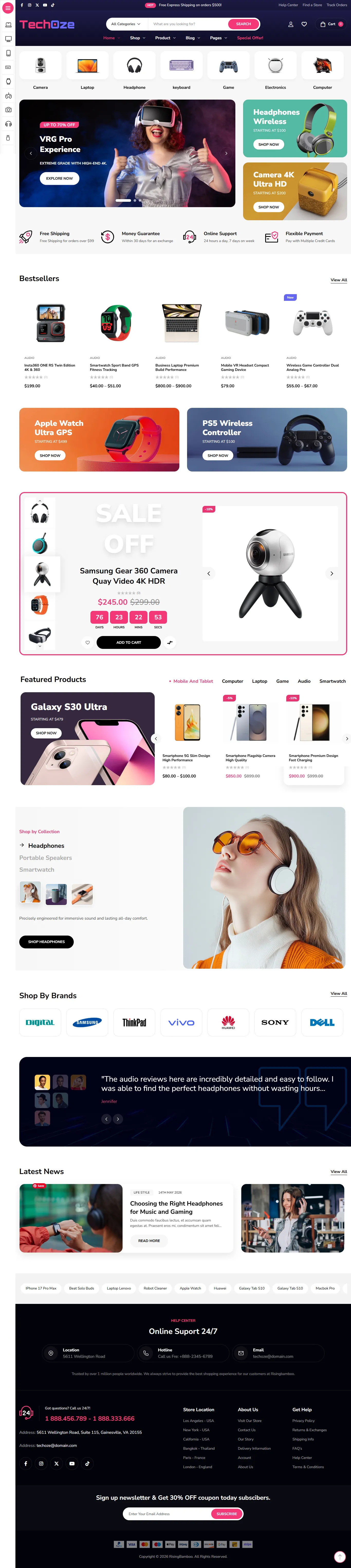 Retail Store Website Design and Development