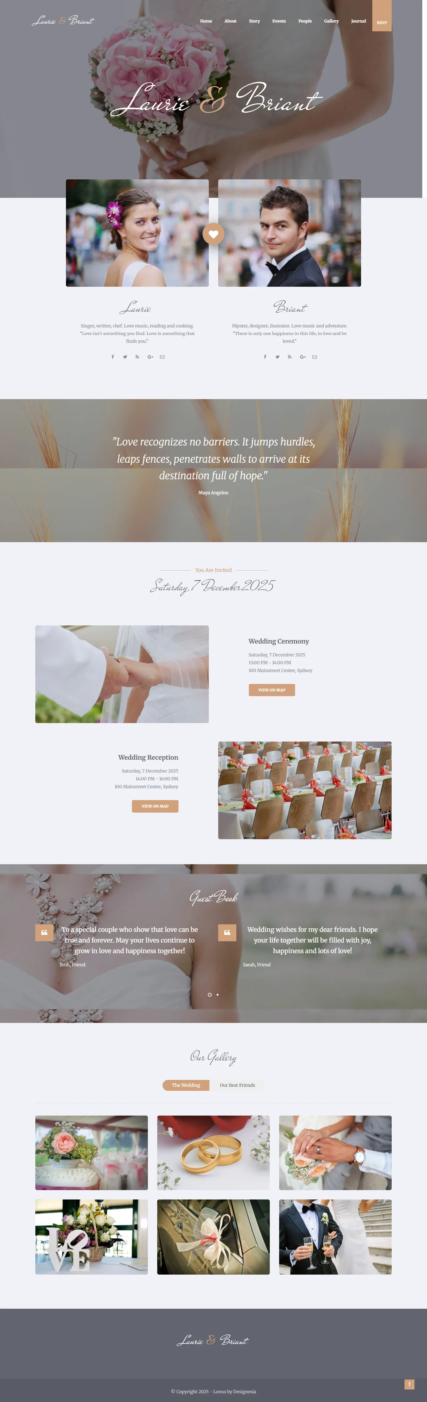 Wedding Planner Website Design and Development